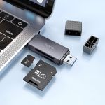 HOCO czytnik kart pamięci 2w1 USB A + Typ C MICRO SD SDHC