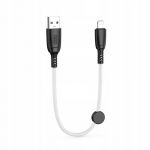 Firmowy KRÓTKI KABEL USB A na LIGHTNING iPHONE FAST CHARGE 25cm 6A XO